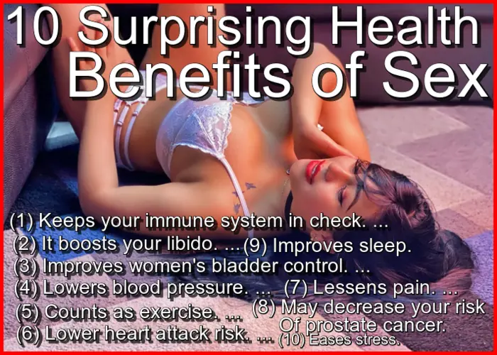 What are 10 benefits of sex